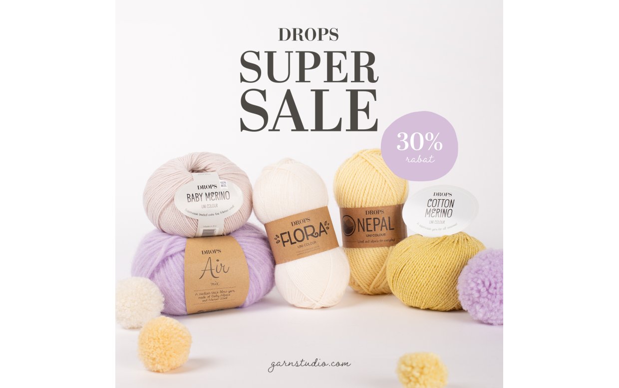 DROPS GARN -30%