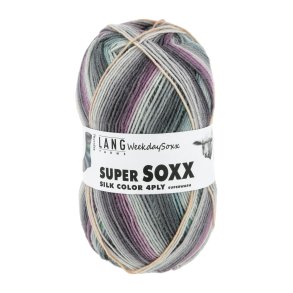 LANG YARNS - SUPER SOXX SILK COLOR