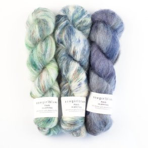 COWGIRL BLUES - KID SILK GRADIENT HÅNDFARVET