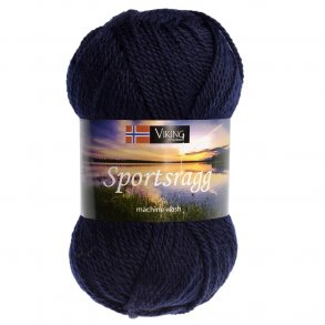 Sportsragg - Viking Garn - Farve 526 Marine Bl.