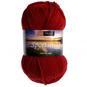 Sportsragg - Viking Garn - Farve 565 Rd.