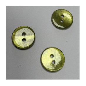 Plast Knap - 15mm Lime Gr�n