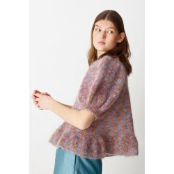 Bella C By Permin - Bluse med puf�rmer &amp; fl�sekant - Enkeltopskrift / Nr. 893168