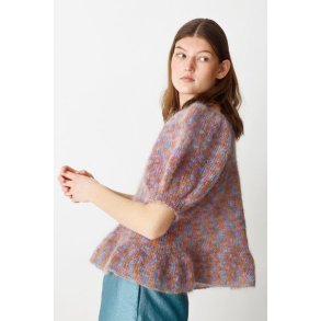 Bella C By Permin - Bluse med pufrmer & flsekant - Enkeltopskrift / Nr. 893168