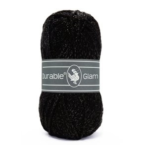 Durable Glam Glimmergarn - Fv. 325 Black
