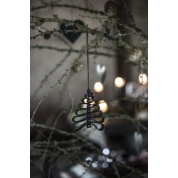 Juletr� af l�der og tr�perler - Ib Laursen