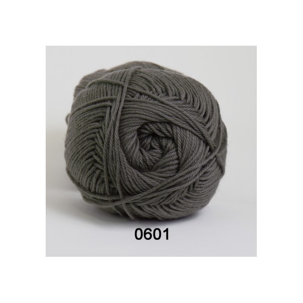 Hjertegarn - Cotton 165 (8/4) Farve 601 Gr Brun