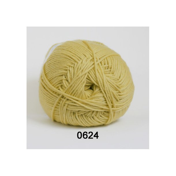 Hjertegarn - Cotton 165 (8/4) Farve 624 Lime Gul
