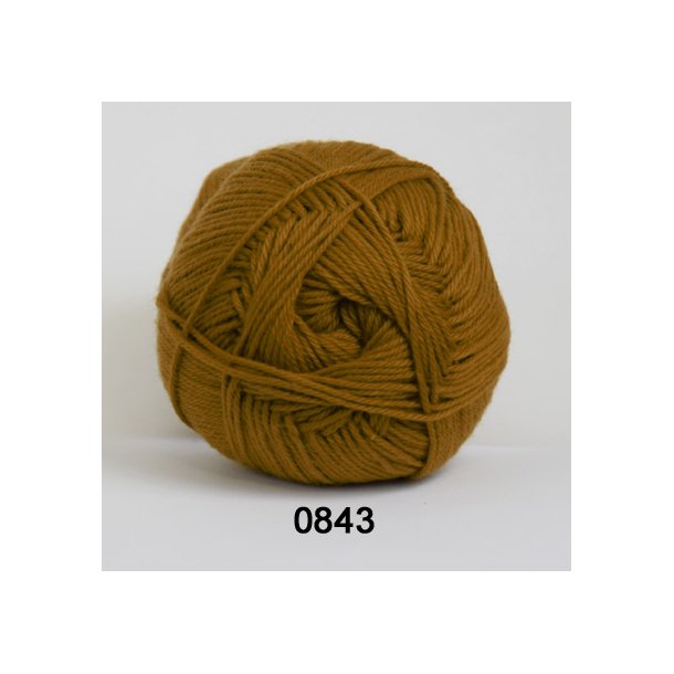 Hjertegarn - Cotton 100 Farve 843 Okker
