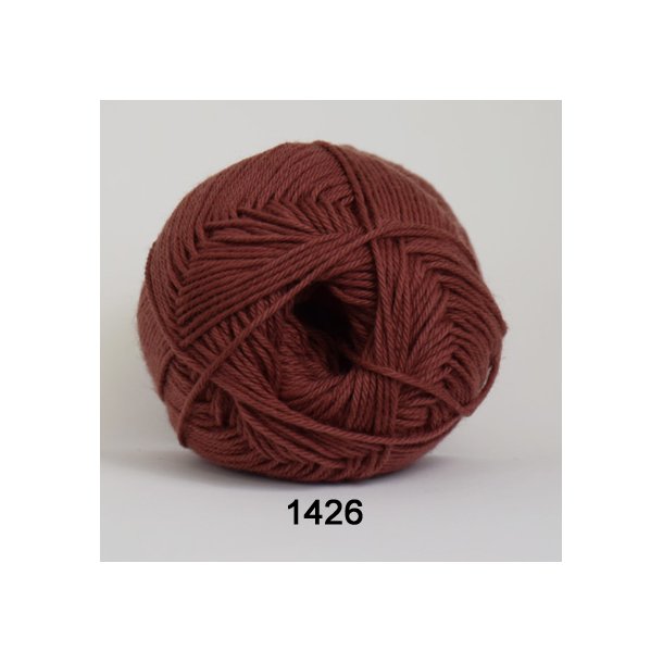 Hjertegarn - Cotton 100 Farve 1426 Rust