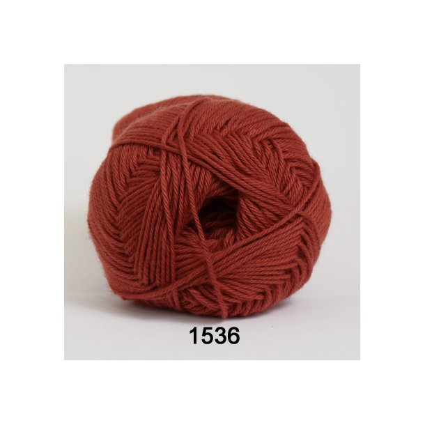Hjertegarn - Cotton 165 (8/4) Farve 1536 Brndt Orange