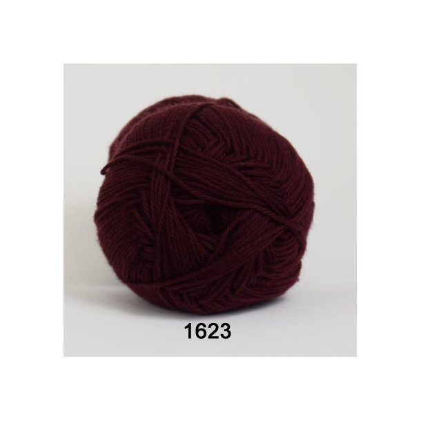 Hjertegarn - Cotton 100 Farve 1623 Vinrd