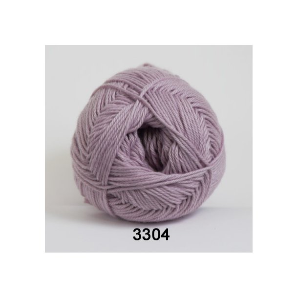 Hjertegarn - Cotton 100 Farve 3304 Lys Lyng