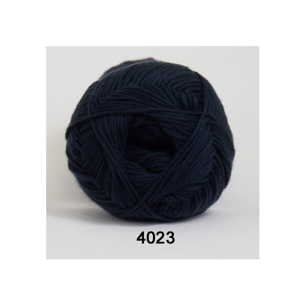 Hjertegarn - Cotton 165 (8/4) Farve 4023 Stvet Mrkbl