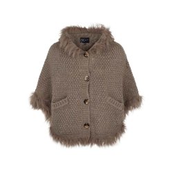 Frida Poncho - Natures Collection - Natur Brun