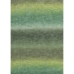 Lang Yarns - Linello Multi Color fv. 17 Gr�n