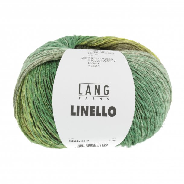 Lang Yarns - Linello Multi Color fv. 17 Gr�n