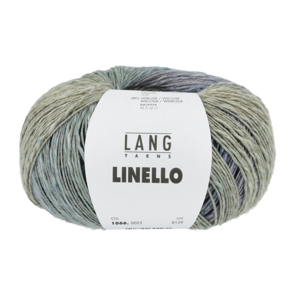 Lang Yarns - Linello Multi Color fv. 25 Navy/Lilla/Salvie