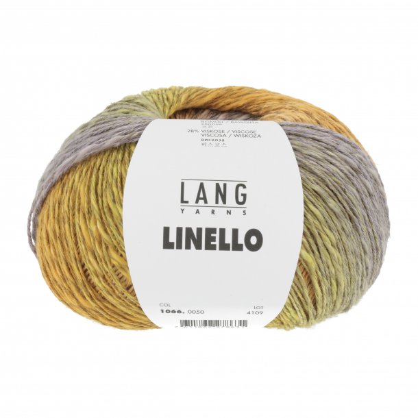 Lang Yarns - Linello Multi Color fv. 50 Guld/Gul