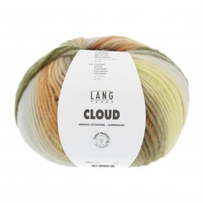 Lang Yarns - Cloud Multicolor Farve 01 Messing/Lys Bl/Oliven