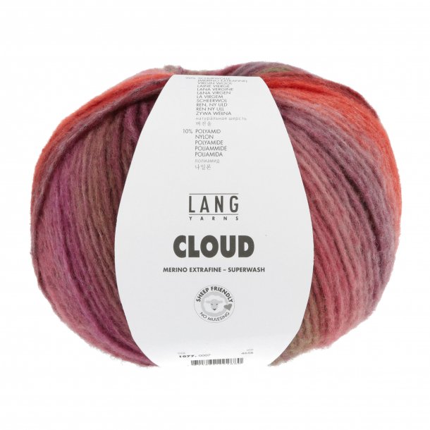 Lang Yarns - Cloud Multicolor Farve 07 Bordeaux
