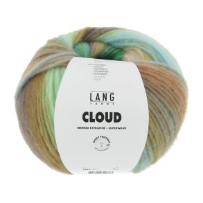 Lang Yarns - Cloud Multicolor Fv. 16 Gr�n/Turkis/Messing