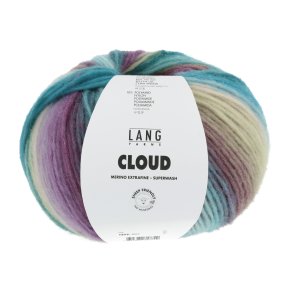 Lang Yarns - Cloud Multicolor Fv. 19 Violet/Turkis/Lilla/Lys Gr�n