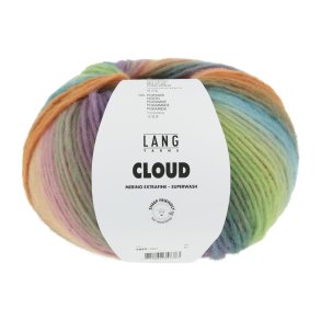Lang Yarns - Cloud Multicolor Fv. 21 Bl�/Orange/Gr�n/Pink
