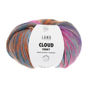 Lang Yarns - Cloud Funky Fv. 25 Pink/Orange/Ocean/Petrol Multi