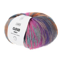 Lang Yarns - Cloud Funky Fv. 25 Pink/Orange/Ocean/Petrol Multi