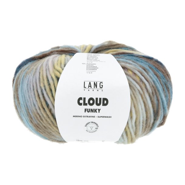 Lang Yarns - Cloud Funky Fv. 28 Plum/Grey/Navy/Brass Multi
