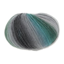 Lang Yarns - Cloud Fv. 30 Turkis/Gr�/Sort/Gr�n Multi