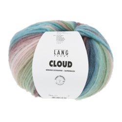 Lang Yarns - Cloud Fv. 33 Mint/Turkis/Brun Multi