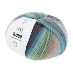 Lang Yarns - Cloud Fv. 33 Mint/Turkis/Brun Multi