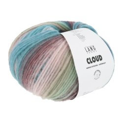 Lang Yarns - Cloud Fv. 33 Mint/Turkis/Brun Multi