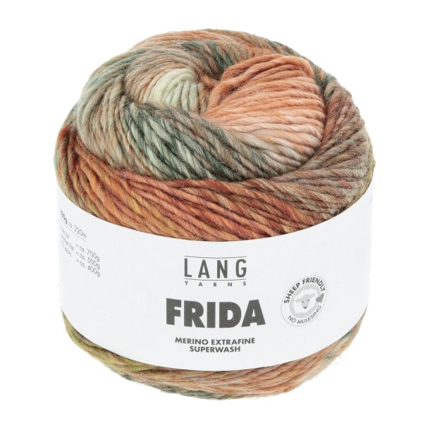 Lang Yarns - Frida Fv. 02 Rust/Lys Grn Multi