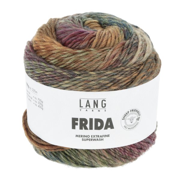 Lang Yarns - Frida Fv. 04 Orange/Petrol Multi