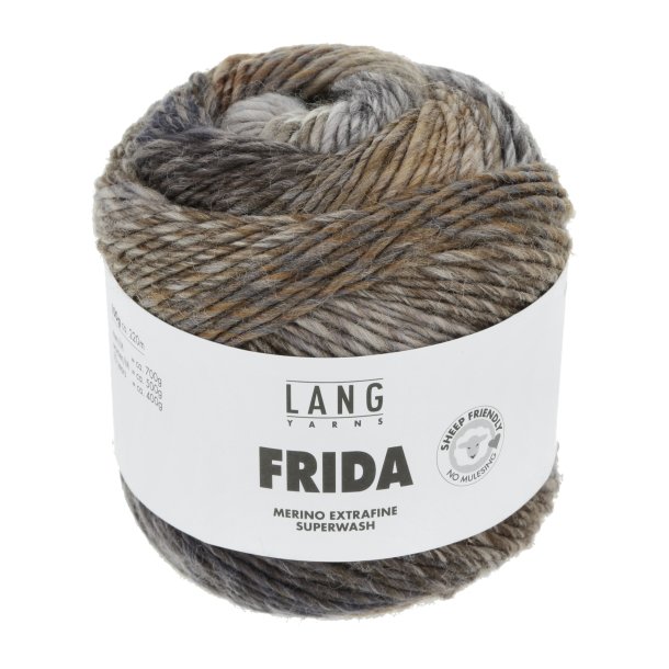 Lang Yarns - Frida Fv. 07 Brun/Gr Multi