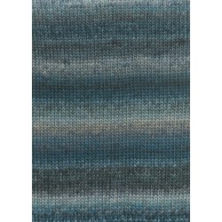 Lang Yarns - Frida Fv. 08 Petrol/Gr Multi