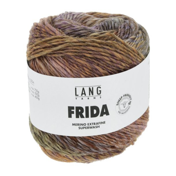 Lang Yarns - Frida Fv. 10 Brun/Lilla Multi