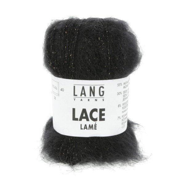 Lang Yarns - Lace Lam Fv. 04 Sort / guld