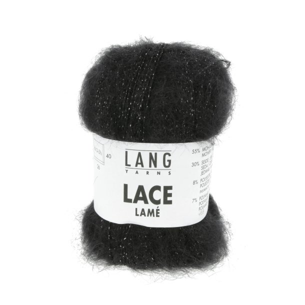 Lang Yarns - Lace Lam Fv. 104 Sort/Slv