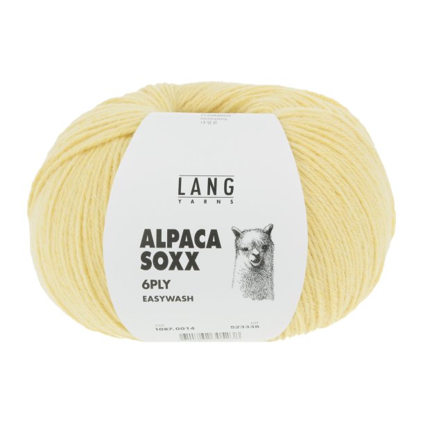 Lang Yarns - Alpaca Soxx 6PLY Fv. 14 Gul