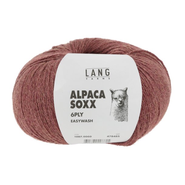 Lang Yarns - Alpaca Soxx 6PLY Fv. 60 mrk Rd Melange