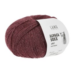 Lang Yarns - Alpaca Soxx 6PLY Fv. 62 Burgunder Melange