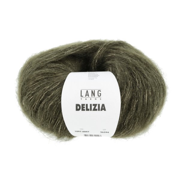 Lang Yarns - Delizia Fv. 97 Mrk Oliven/Guld