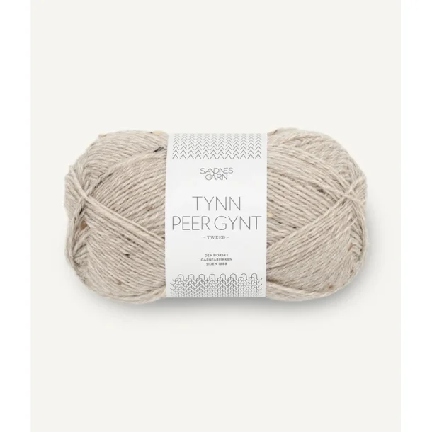 Sandnes - Tynn Peer Gynt Fv. 2655 Grbeige Tweed