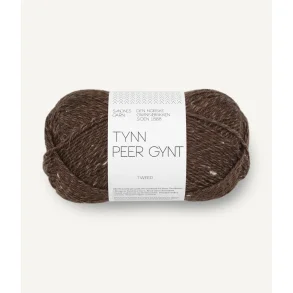 Sandnes - Tynn Peer Gynt Fv. 3085 Mrk Brun M/Natur Tweed