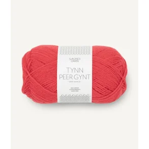 Sandnes - Tynn Peer Gynt Farve 4008 Poppy. 