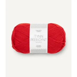 Sandnes - Tynn Peer Gynt Fv. 4018 Scarler Red. 